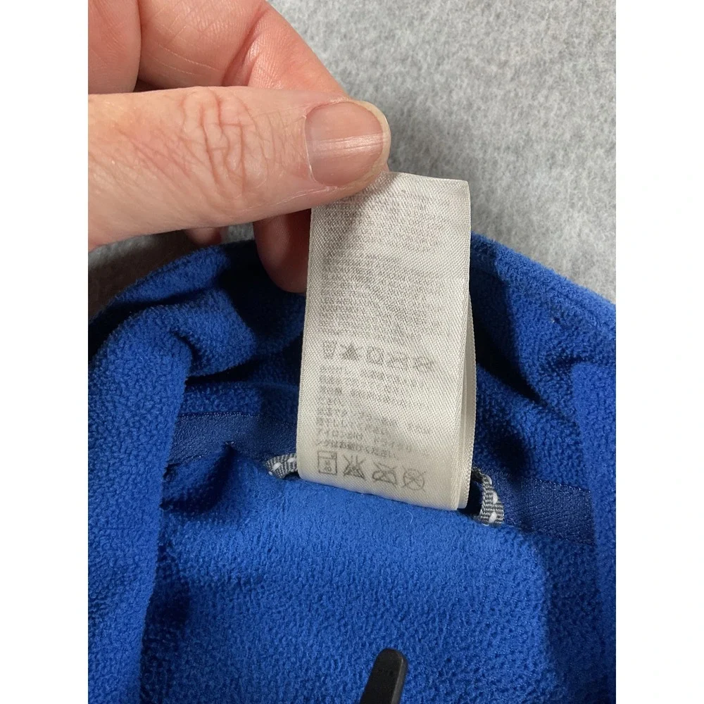 The North Face TKA 100 Mens Blue Quarter Zip Fleece Pullover Jacket Large L 1752